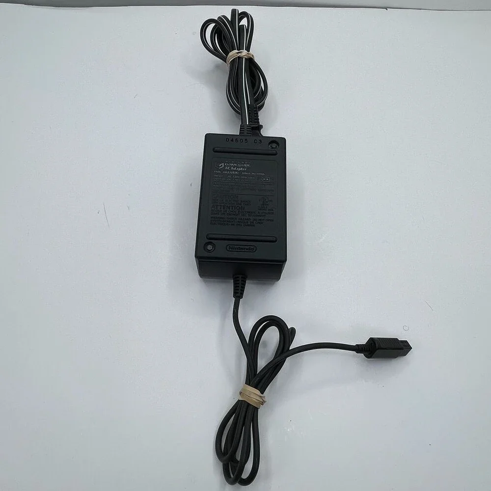 Nintendo GameCube AC Adapter DOL-002 Black Official OEM Power Supply 48W